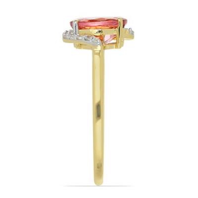BUY 14K GOLD RUBELLITE GEMSTONE CLASSIC RING